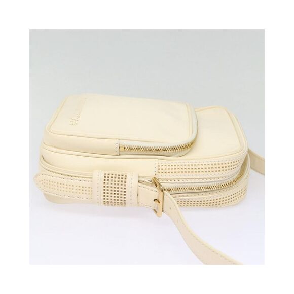 Pre Loved Louis Vuitton Bequia Unisex White Shoulder Bags - Picture 5 of 8